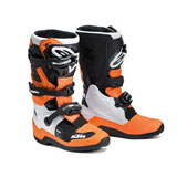 KTM Youth Tech 7S Boots Orange/Black/White