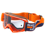 KTM Youth Racing Goggles Orange/Blue