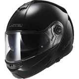 LS2 Strobe Modular Motorcycle Helmet Black