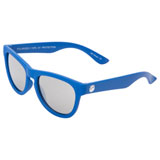 Minishades Youth Classic Sunglasses - Ages 8-12+ Cosmic Blue Frame/Silver Mirror Polarized Lens