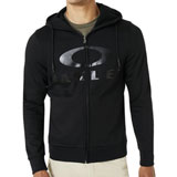 Oakley Bark Zip-Up Hooded Sweatshirt Blackout