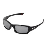 Oakley Fives Squared Sunglasses Polished Black Frame/Blk Irid Polar Lens
