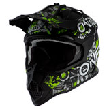 O'Neal Racing Youth 2 Series Attack Helmet Black/Neon Yellow