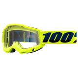 100% Accuri 2 Goggle Fluo Yellow Frame/Clear Lens