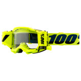 100% Accuri 2 Forecast Film System Goggle Fluo Yellow Frame/Clear Lens