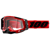100% Racecraft 2 Goggle Red Frame/Clear Lens