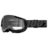 100% Strata 2 Goggle Black Frame/Clear Lens