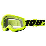 100% Strata 2 Goggle Yellow Frame/Clear Lens