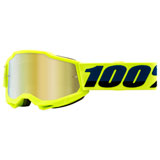 100% Youth Accuri 2 Goggle Fluo Yellow Frame/Gold Mirror Lens