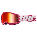 100% Youth Strata 2 Goggle Fletcher Frame/Red Mirror Lens