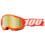 100% Youth Strata 2 Goggle Orange Frame/Gold Mirror Lens