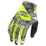 O'Neal Racing Matrix Camo Gloves Grey/Neon Yellow