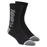 100% Rhythm Merino Performance Socks Black/Grey