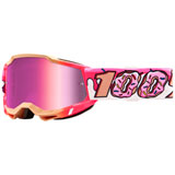 100% Youth Accuri 2 Goggle Donut Frame/Mirror Pink Lens