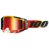 100% Racecraft 2 Goggle Ogusto Frame/Red Mirror Lens