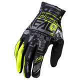O'Neal Racing Youth Matrix Ride Gloves Black/Neon Yellow