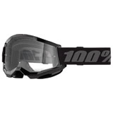 100% Youth Strata 2 Goggle Black Frame/Clear Lens