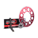 Primary Drive Alloy Kit & 420 MC Chain Red Rear Sprocket
