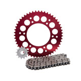 Primary Drive Alloy Kit & O-Ring Chain Red Rear Sprocket