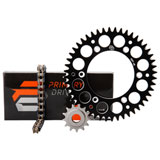 Primary Drive Alloy Kit & O-Ring Chain Black Rear Sprocket