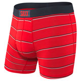SAXX Vibe Boxer Briefs Red Shallow Stripe