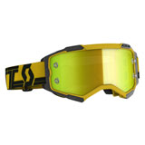 Scott Fury Goggle Yellow-Black Frame/Yellow Chrome Lens