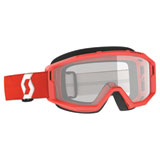 Scott Primal Goggle Red Frame/Clear Lens