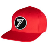 Seven DOT Patch Snapback Hat Red