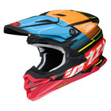 Shoei VFX-EVO Zinger Helmet Matte Red/Blue/Orange