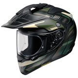 Shoei Hornet X2 Invigorate Adventure Motorcycle Helmet Black/Green