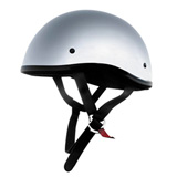 Skid Lid Original Half-Face Motorcycle Helmet Chrome