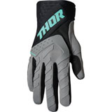 Thor Spectrum Gloves Grey/Black/Mint