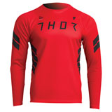 Thor Assist Sting MTB Long-Sleeve Jersey Red/Black
