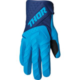 Thor Youth Spectrum Gloves Blue/Navy