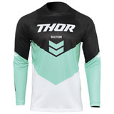 Thor Youth Sector Chev Jersey Black/Mint