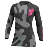 Thor Women's Sector Disguise Jersey Grey/Flo Pink