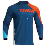 Thor Youth Sector Edge Jersey Navy/Red Orange