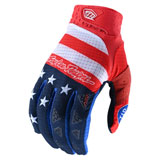 Troy Lee Air Stripes & Stars Gloves Red