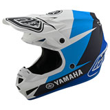 Troy Lee Youth SE4 Yamaha MIPS Helmet White/Blue