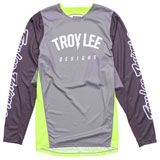 Troy Lee GP Pro Boltz Jersey Silver/Glo Green