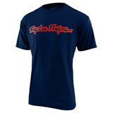 Troy Lee Youth Signature T-Shirt Navy