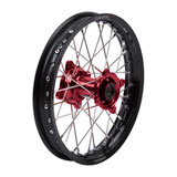 Tusk Impact Complete Wheel - Rear Black Rim/Silver Spoke/Red Hub