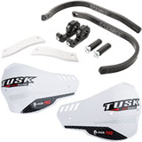 Tusk D-Flex Pro Handguards Black Bar/White Plastics