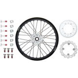 Tusk Impact Complete Rear Wheel Package Black Rim/Black Spoke/White Hub