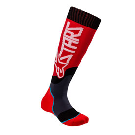 Alpinestars Youth MX Plus-2 Socks Size 1-6 Red/White