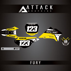 Attack Graphics Custom Fury Complete Bike Graphics Kit