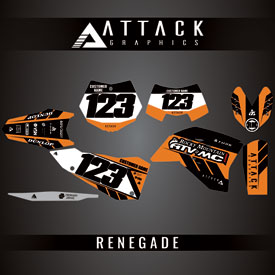 Attack Graphics Custom Renegade Complete Bike Graphics Kit
