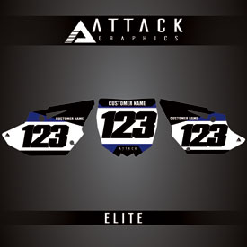 Attack Graphics Elite Restyle Number Plate Backgrounds