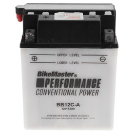 BikeMaster Performance Conventional Battery with Acid BB12CA