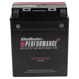 BikeMaster Performance Maintenance Free Battery BTX14AHBS